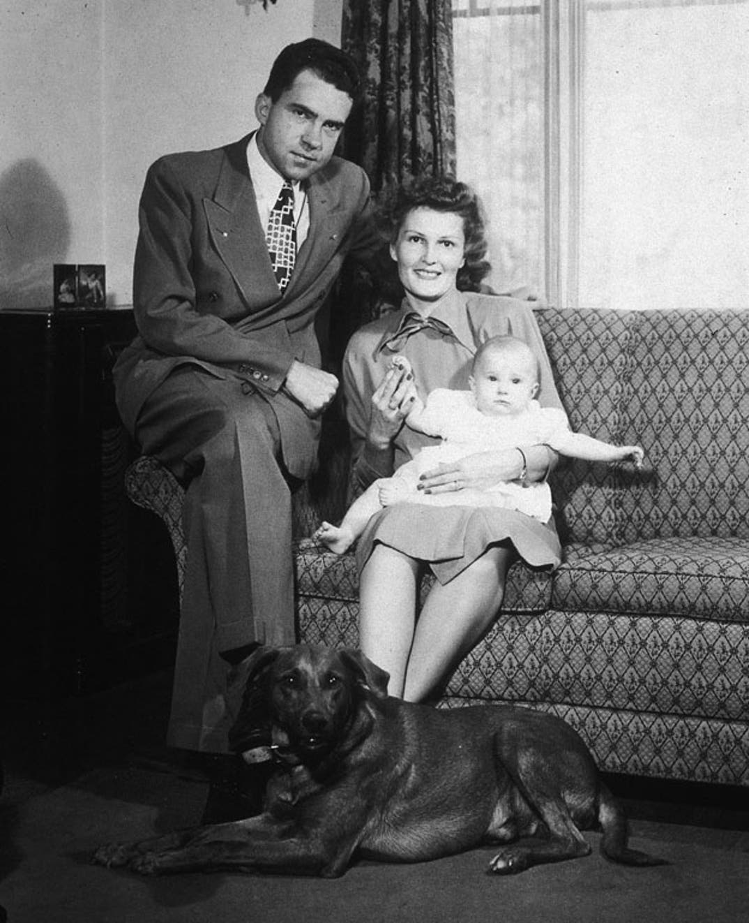 President Richard Nixon and his loyal companion