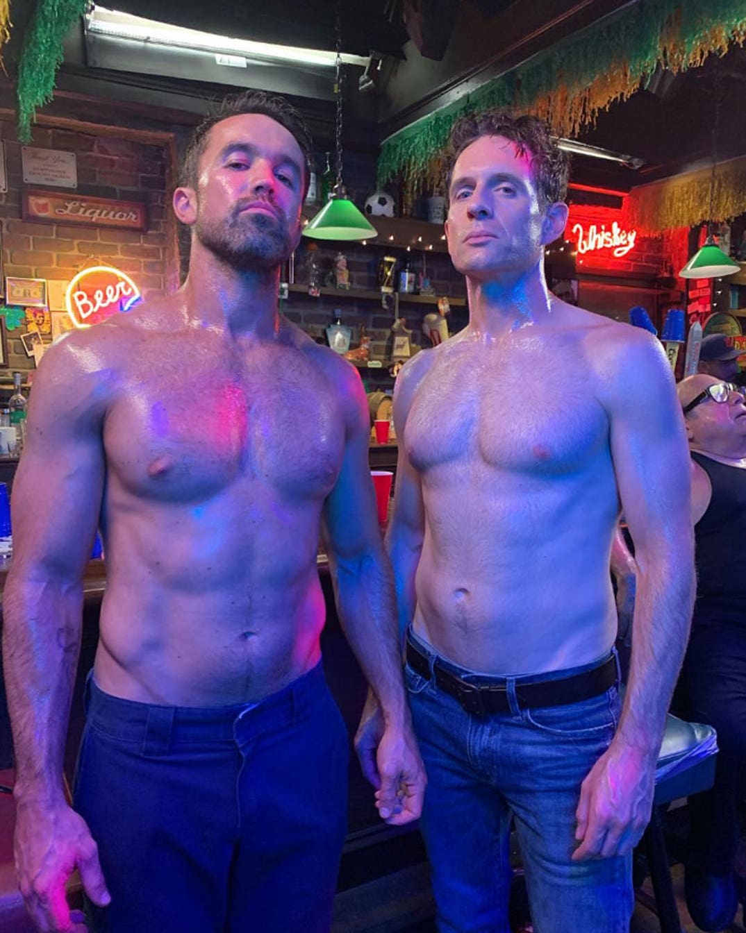Rob McElhenney (42) vs. Glenn Howerton (43) -- Shirtless Stars Edition