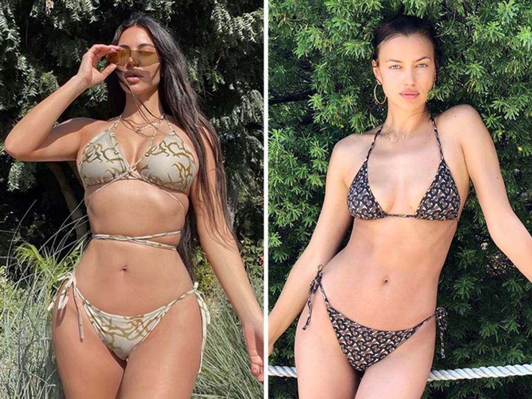 Kim Kardashian (40) vs. Irina Shayk (35) -- Bikini Babes Edition