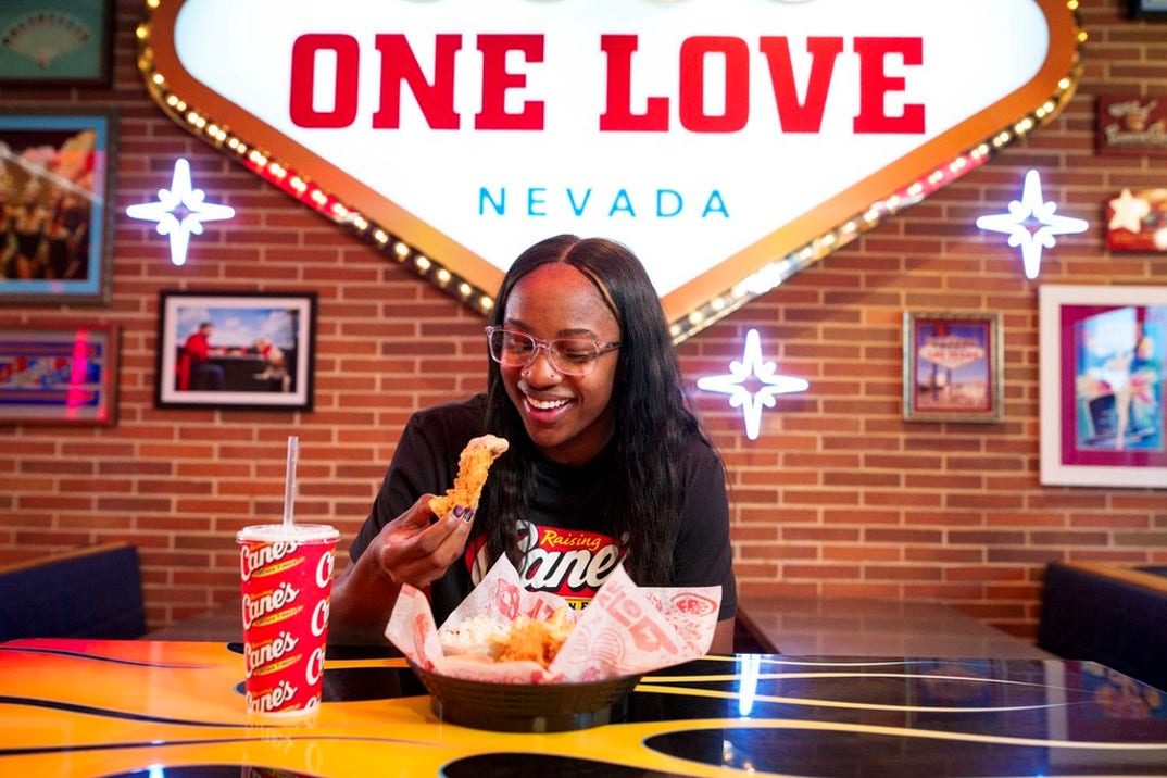 Jackie Young At Raising Cane's 2