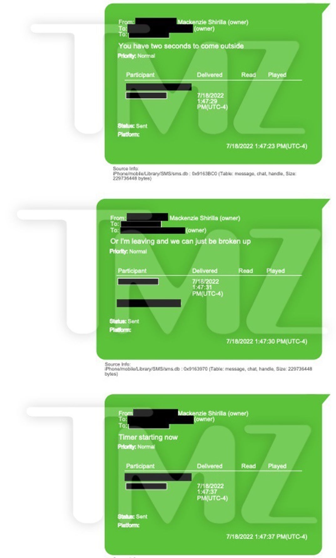Mackenzie Shirilla Accusing Dominic Russo Texts 4