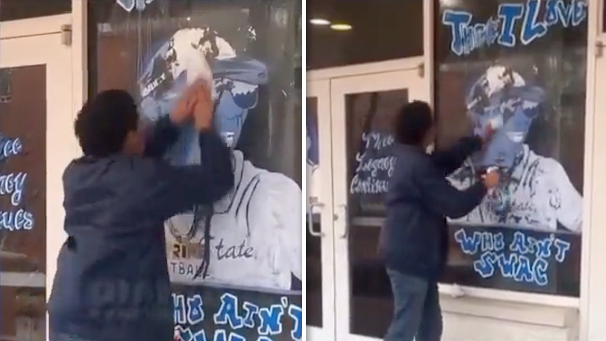 Deion Sanders JSU Mural Defaced, But Not By Student In Viral Video, School Says thumbnail