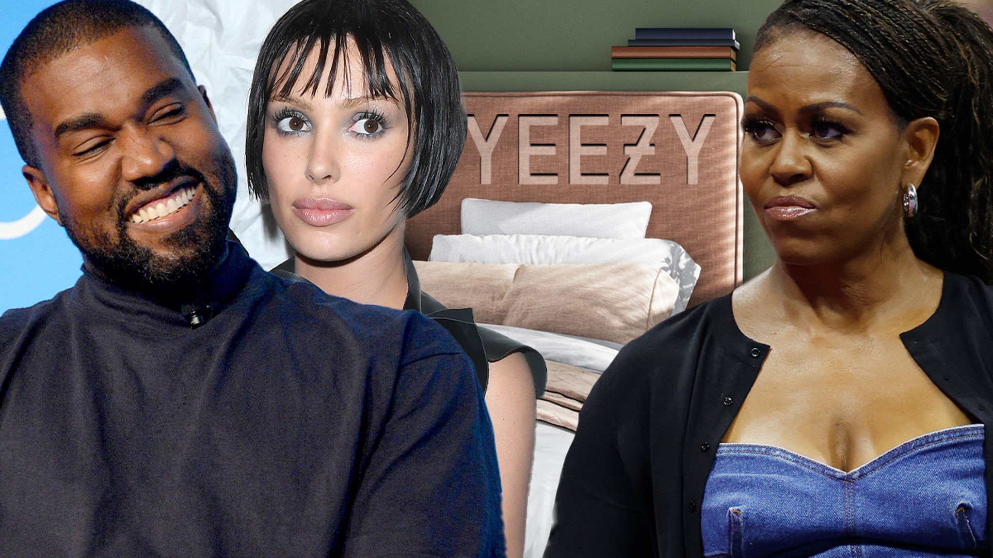 Kanye West zegt dat hij een trio wil met Michelle Obama en Bianca Sensori