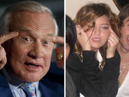 Buzz Aldrin & Miley Cyrus