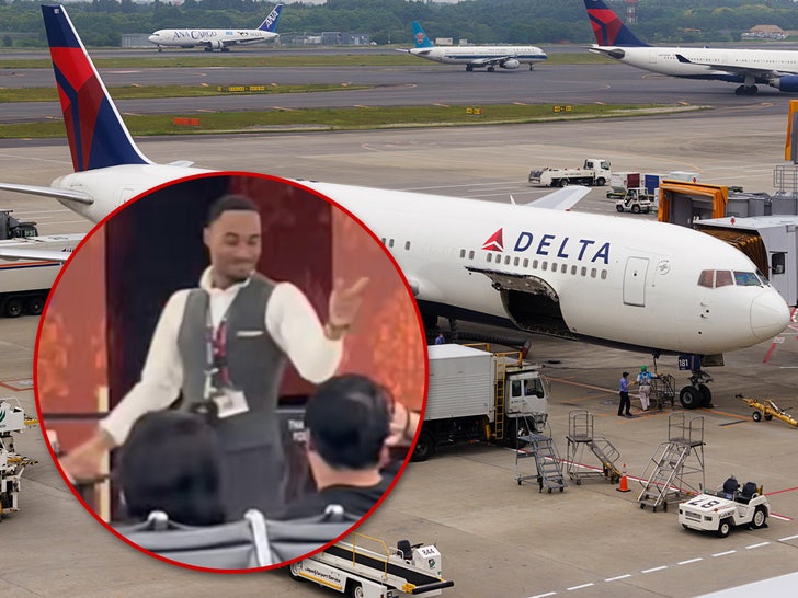 Delta Employee Gives Early Morning Flyers A Disco Show