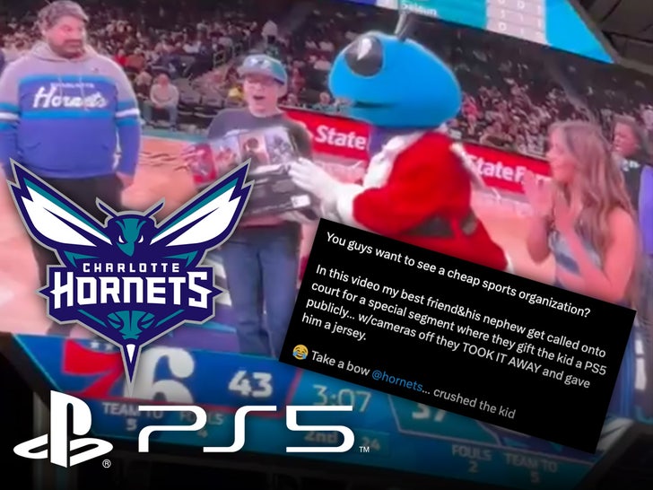 charlotte hornets kid ps5 x