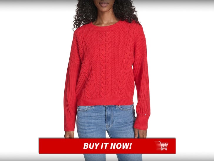 Tommy-Hilfiger-Womens-Solid-Cable-Crewneck-Bobbi-Pullover-Sweater-Sweater-Weather-MAIN