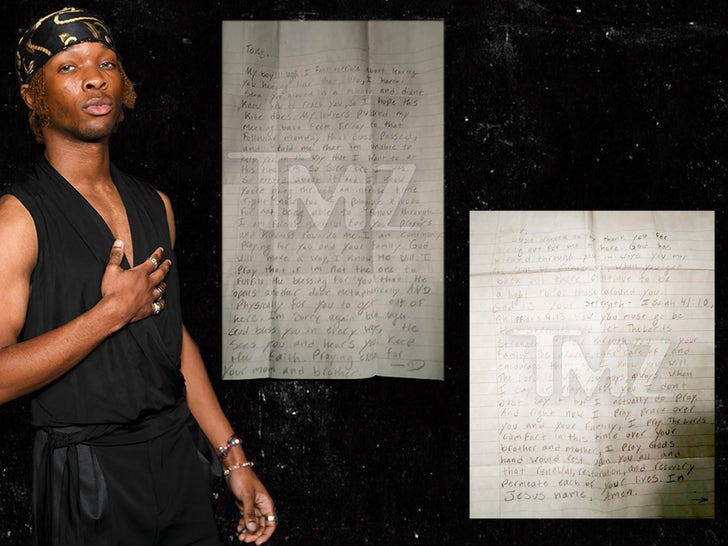 Letter D4vd Wrote To Fellow Inmate In Two Towers LA