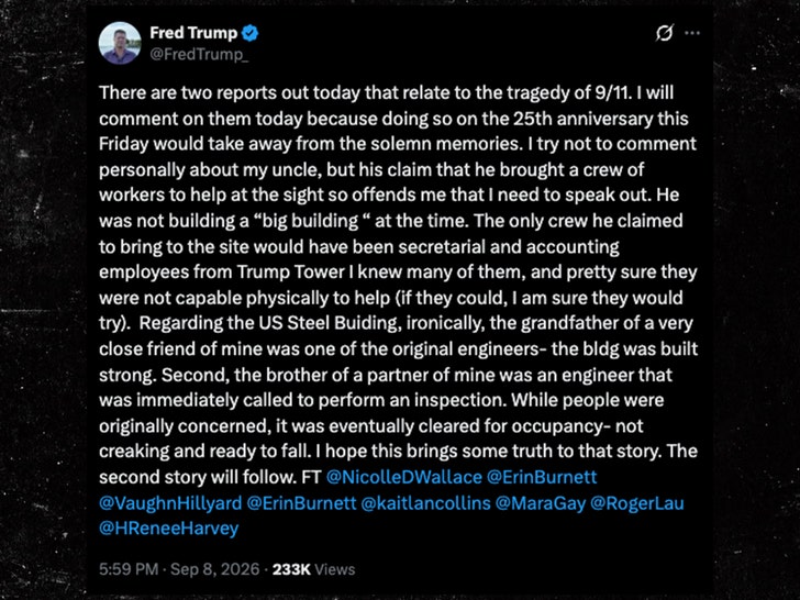 fred trump x