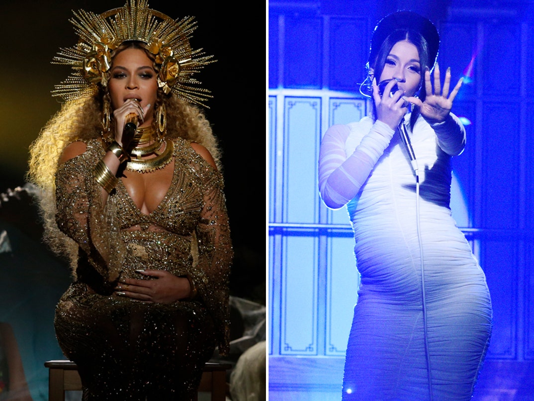 Beyoncé (36) vs. Cardi B (25) -- Pregnant Performers Edition