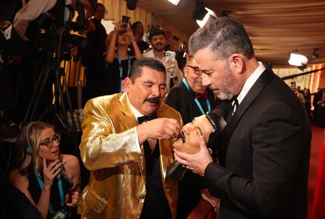 Guillermo Rodriguez and Jimmy Kimmel