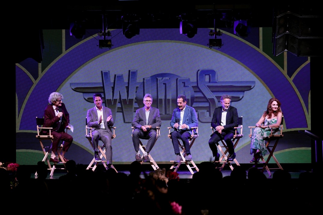 Marc Malkin, Steven Levitan, Tim Daly, Tony Shalhoub, Steven Weber, and Amy Yasbeck