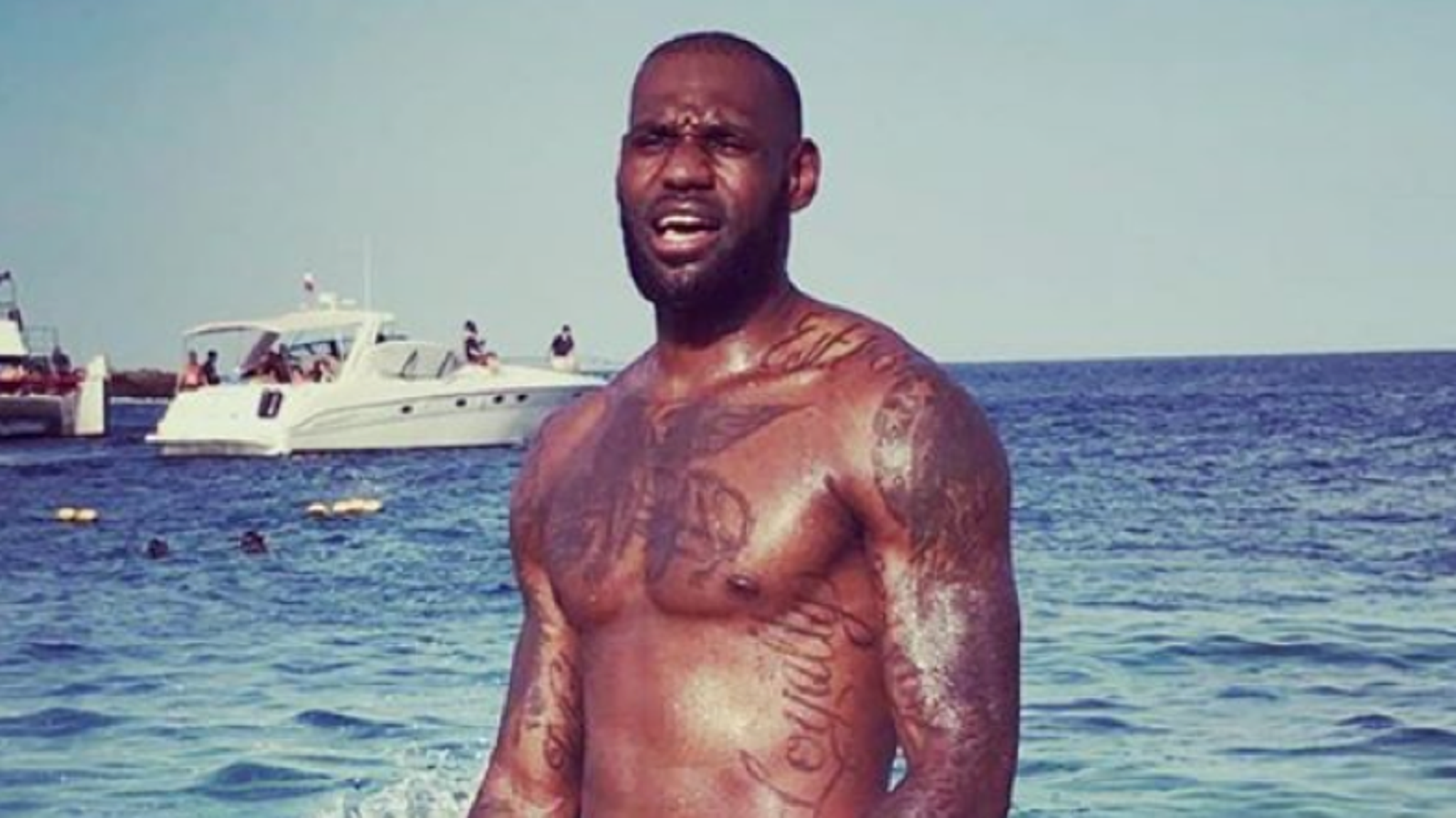 LeBron James Shirtless Shots