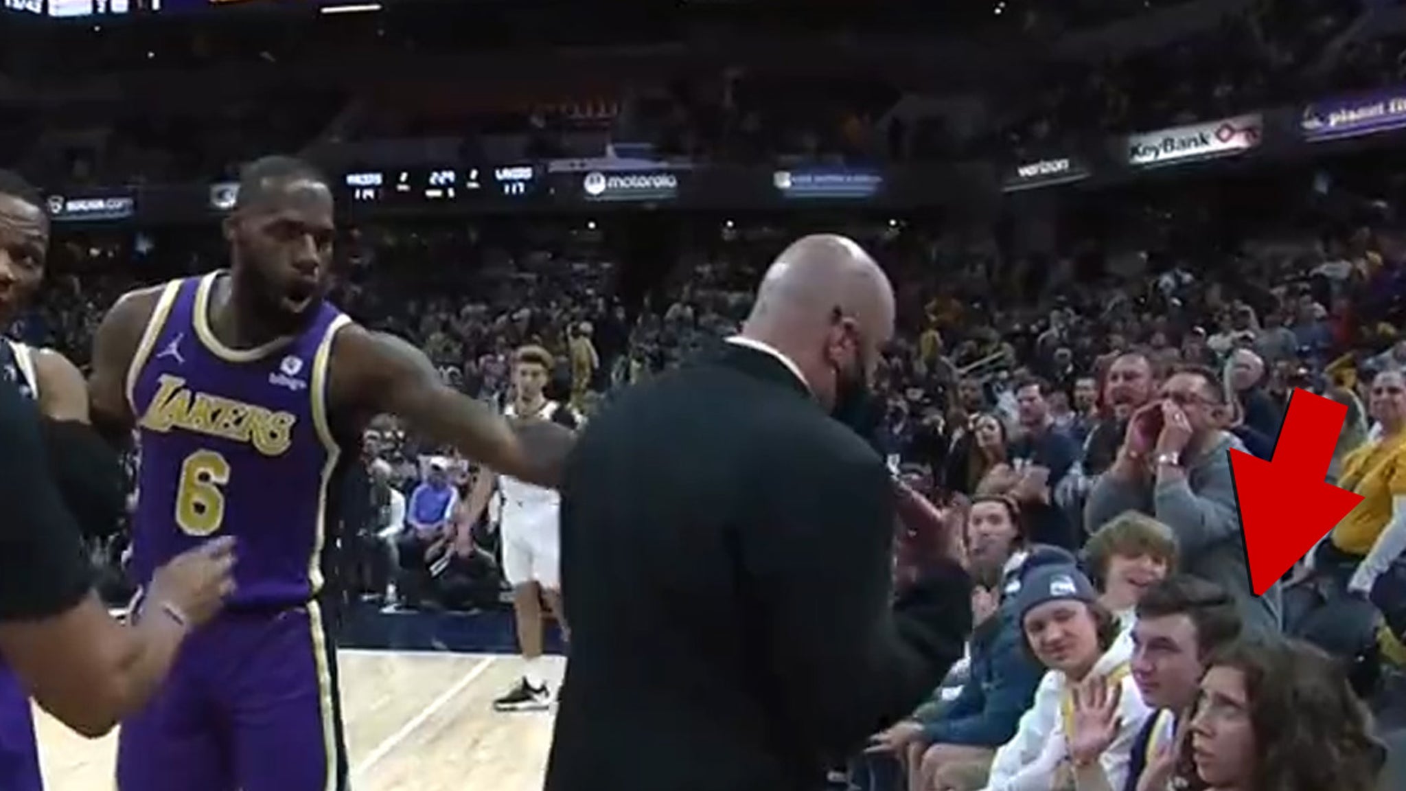 LeBron James Gets Two Courtside Fans Ejected During Overtime Win