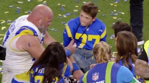Rams' Andrew Whitworth Told His Kids He Was Retiring While Celebrating Super Bowl Win