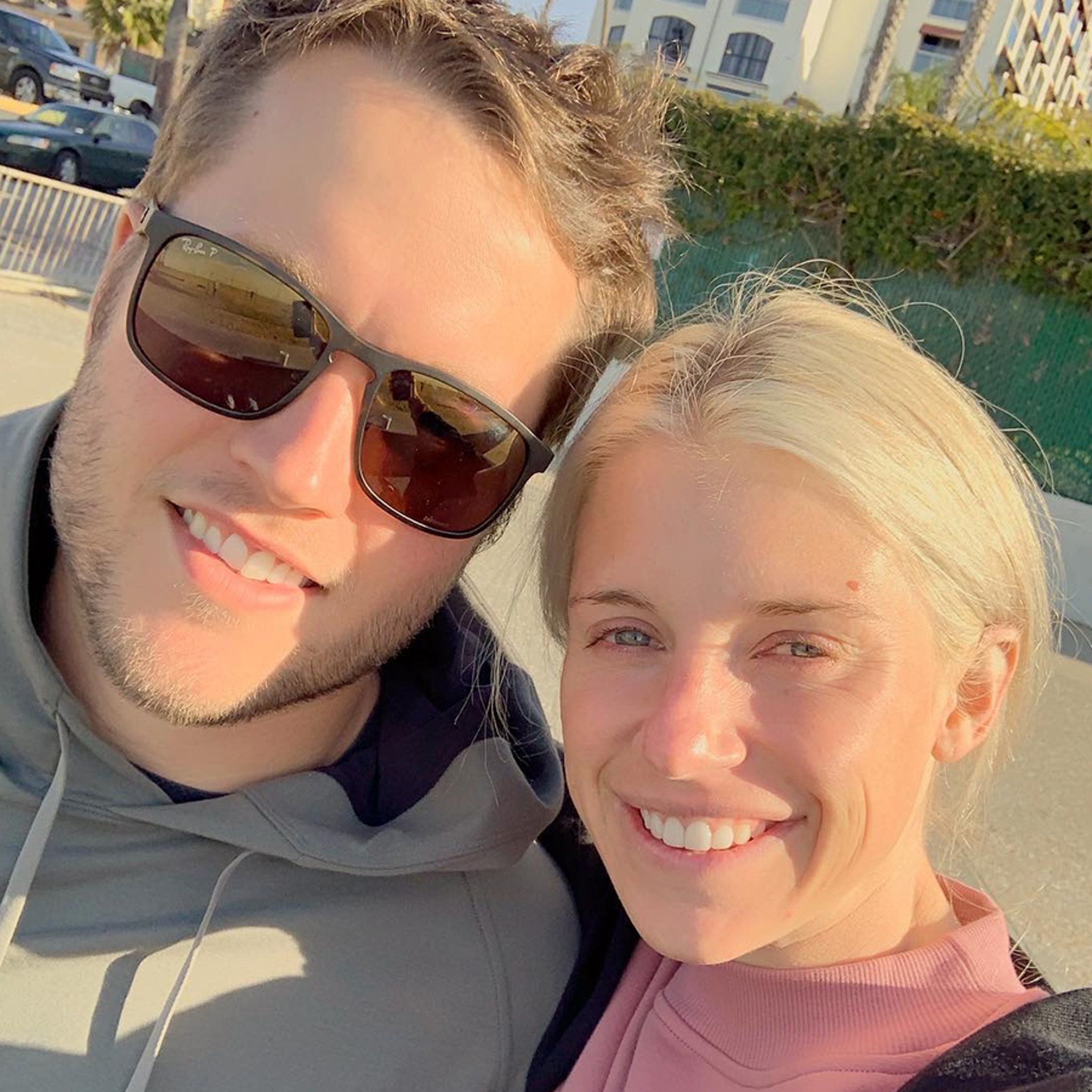 Matthew Stafford's wife Kelly pregnant a year after brain surgery