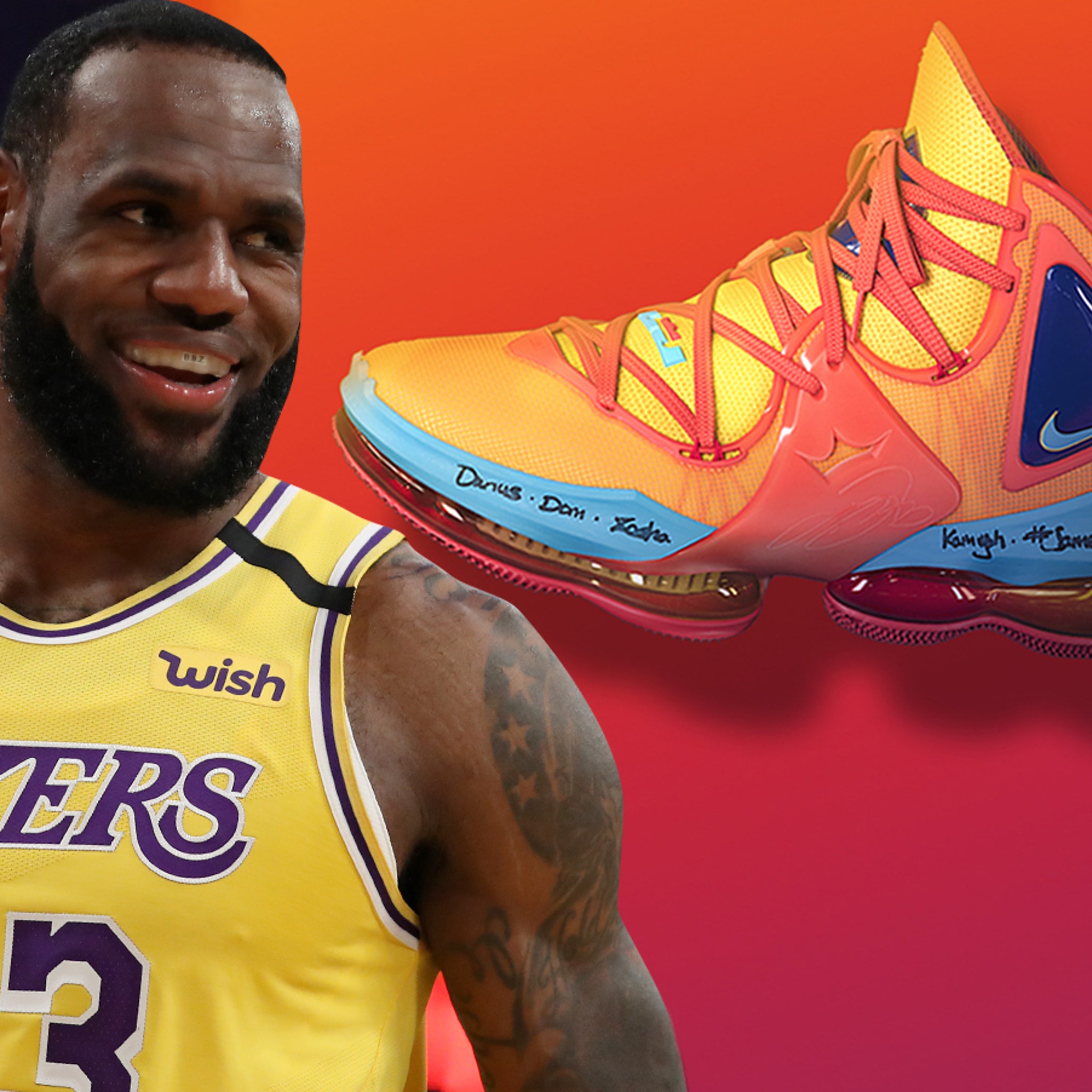 lebron james space jam shoes nike