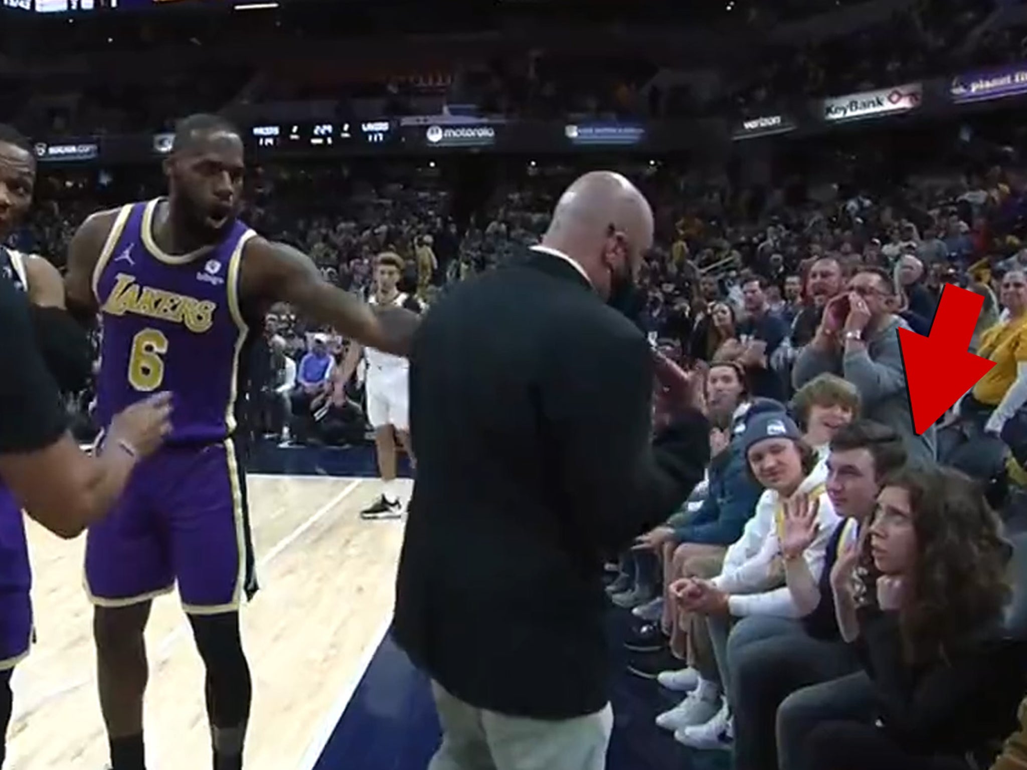 LeBron James has two fans ejected from courtside seats in Indiana