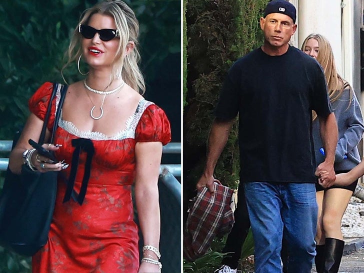 Jessica Simpson and Eric Johnson Together For Kids' Graduation