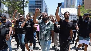 Michael B. Jordan, Kendrick Sampson Lead Protest Ripping Trump, Cops and Hollywood