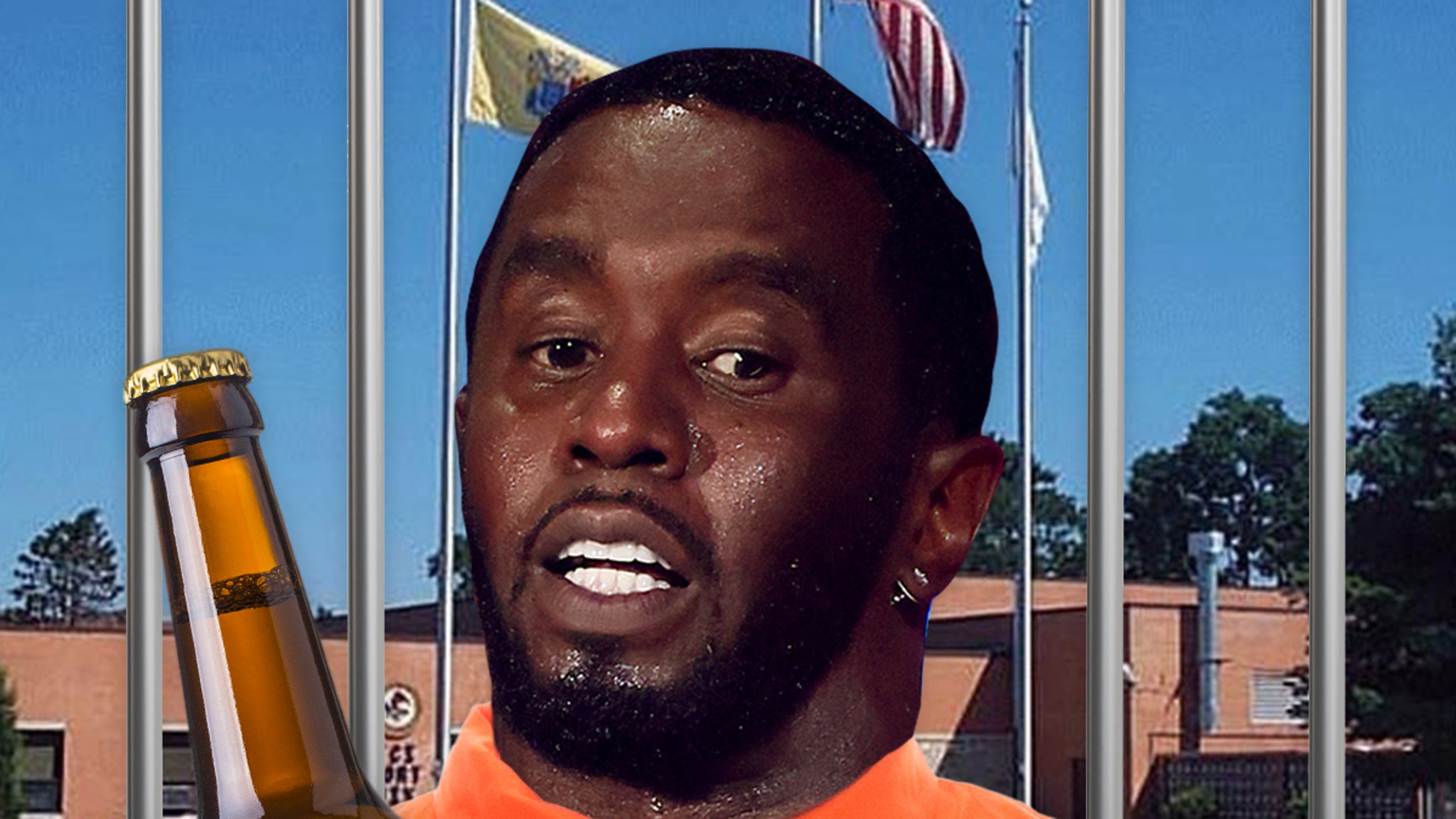 Diddy Caught Drinking at Fort Dix