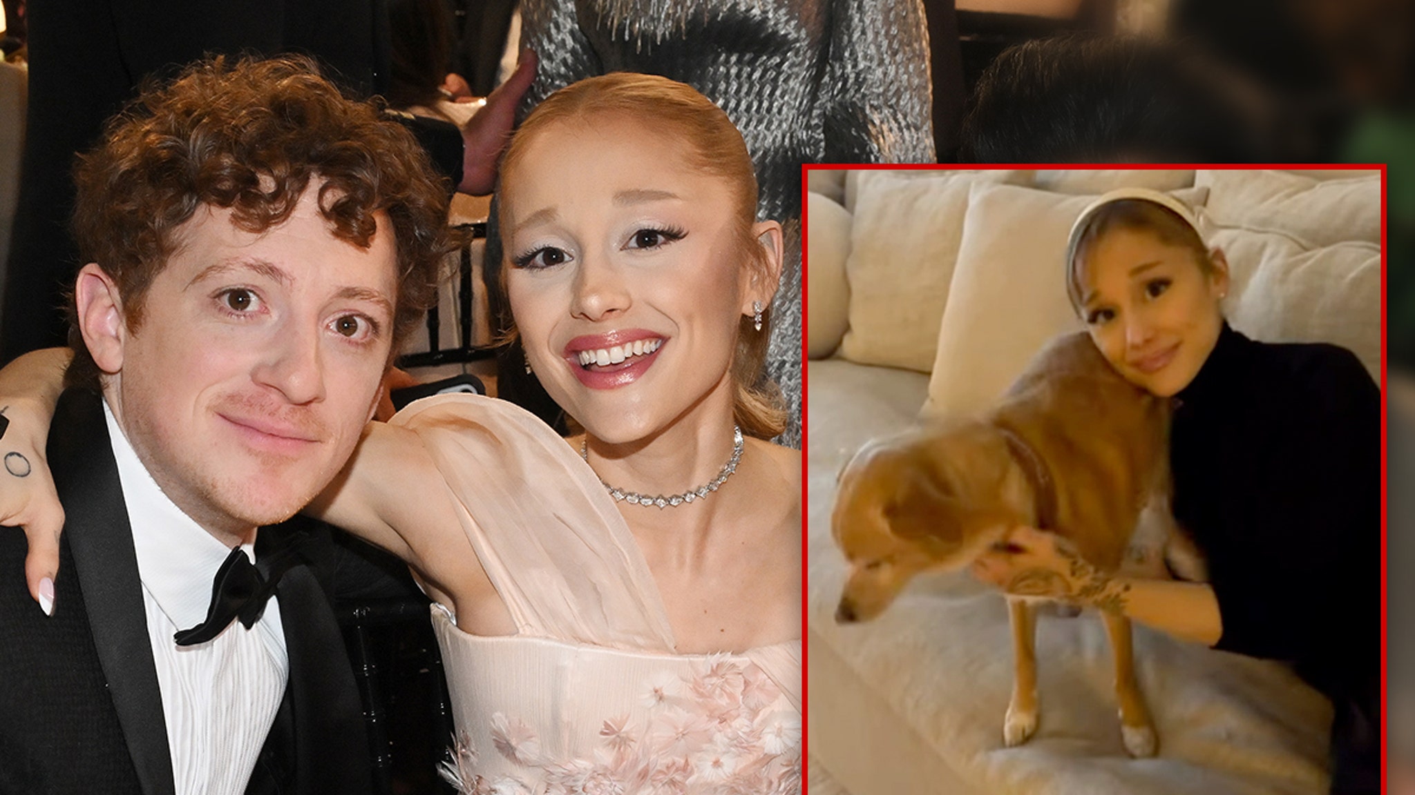 Ethan Slater viert kerstvakantie met Ariana Grande