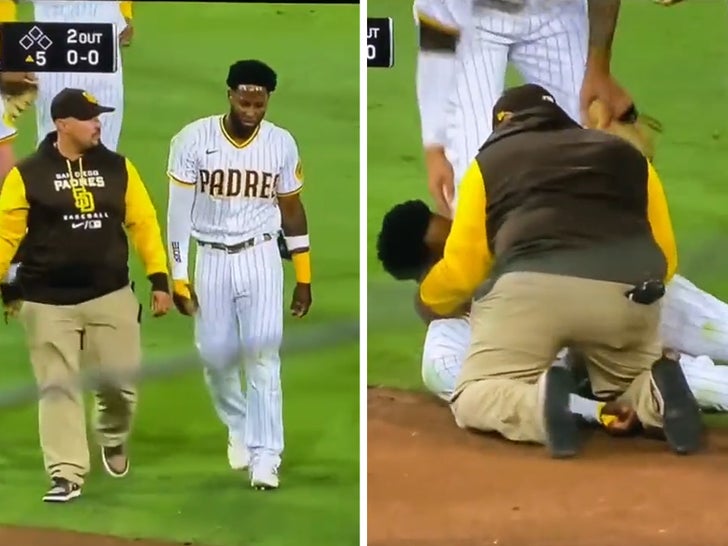 Padres' Jurickson Profar Collapses After Scary Collision W/ Teammate, Hospitalized