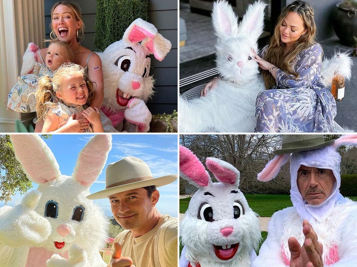 Celebs With The Easter Bunny -- Happy Easter!