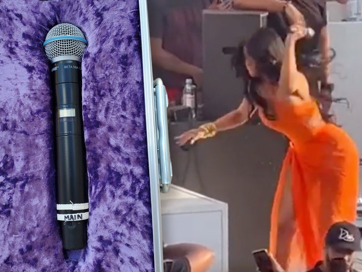 cardi b microphone