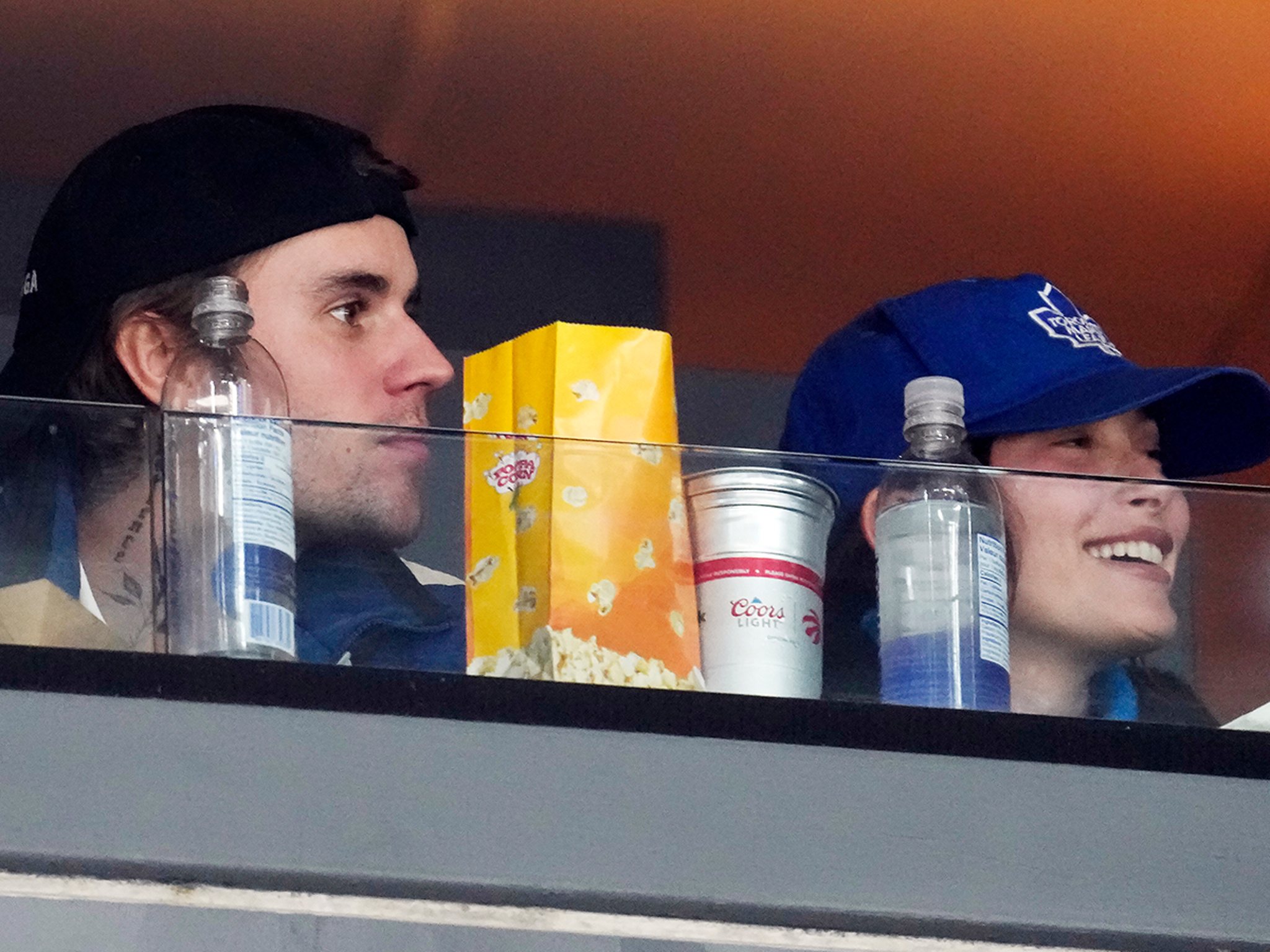 Justin Bieber Hits Maple Leafs Game With Hailey, Gets Huge Ovation