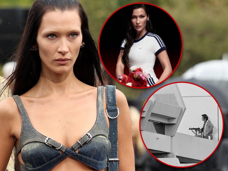 Bella Hadid Hires Legal Team to Sue Adidas After Munich Olympics-Themed Shoot