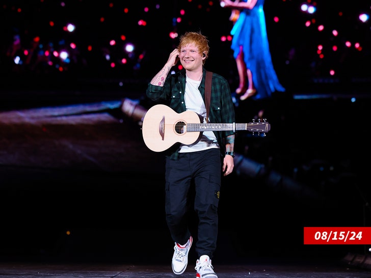 Ed Sheeran on stage