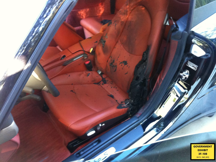 Diddy Court Exhibits -- Kid Cudi's Burnt Porsche