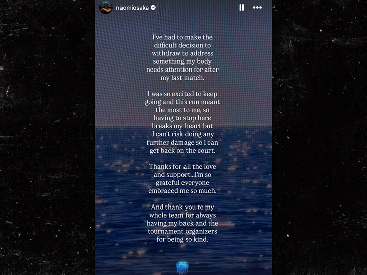 Naomi Osaka Withdraws from Australian Open Due to Injury After Heated Exchange 1 naomi osaka injury insta \