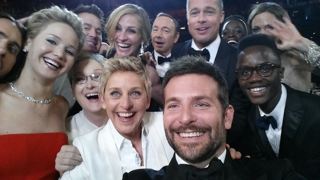 2014 - Ellen Degeneres was tapped to host the 86th Annual Academy Awards and in the middle of the broadcast got a group of the night's hottest stars together for the most iconic selfie ever taken.