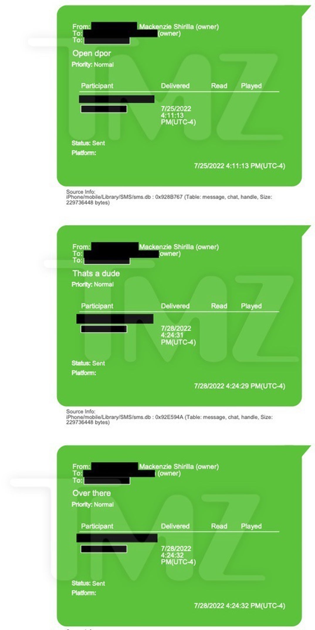 Mackeznie Shirilla Last Texts With Dominic Russo 12