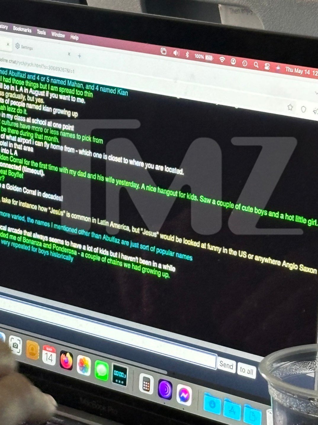 Jim Thornton Chatroom Messages On Plane 2