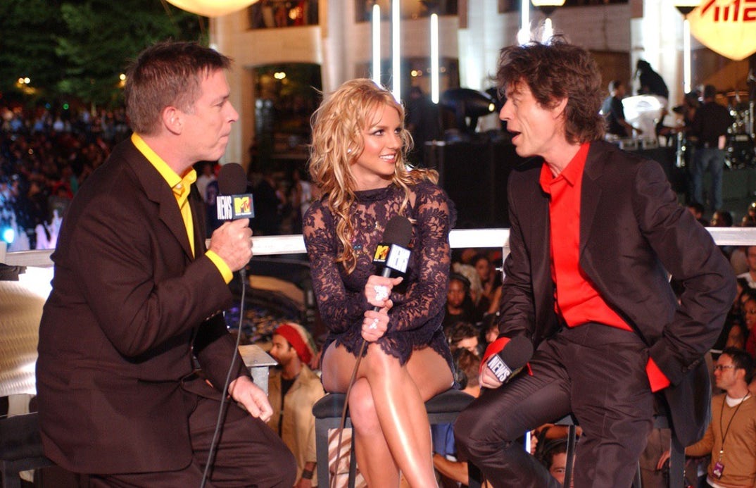 Kurt Loder, Britney Spears and Mick Jagge
