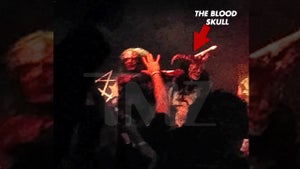 Swedish Metal Band Watain -- Health Department Cool with Pig's Blood on Fans