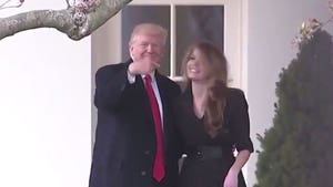 President Trump Says Farewell to Hope Hicks with Handshakes and a Kiss