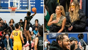 LeBron & Carmelo's Sons Face Off In H.S. Showcase, Kardashians & Pippen Attend