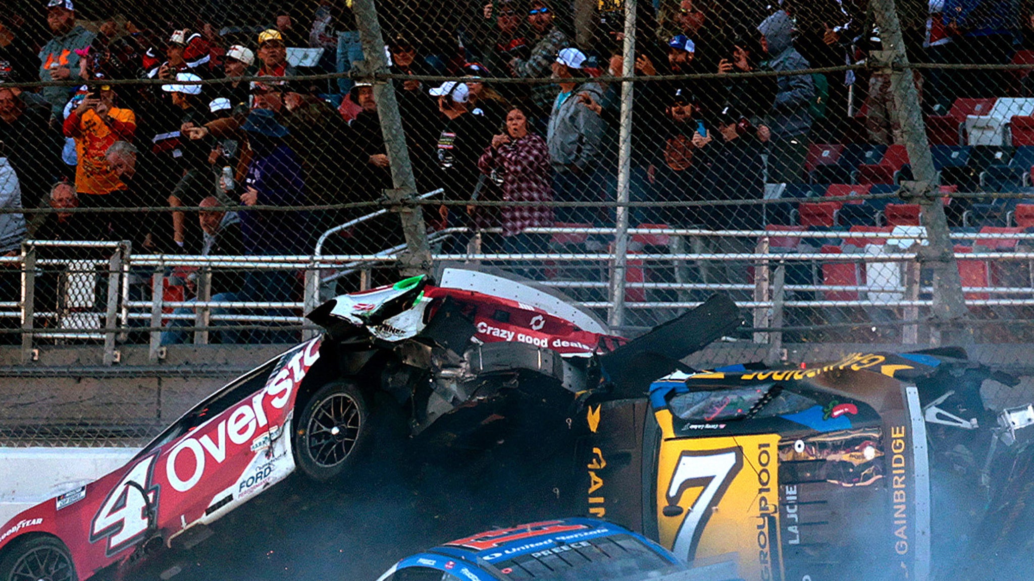 NASCAR's Geico 500 Massive Crash At Talladega Superspeedway