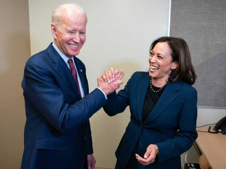 Joe Biden and Kamala Harris Together
