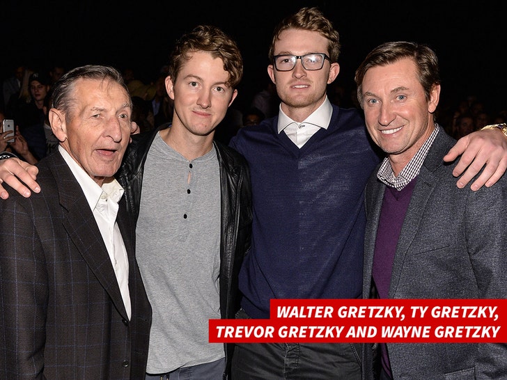 Wayne Gretzky - 3 beautiful grandkids