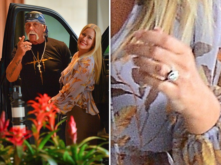 Hulk Hogan’s Fiancée Rocks Huge Ring After Engagement