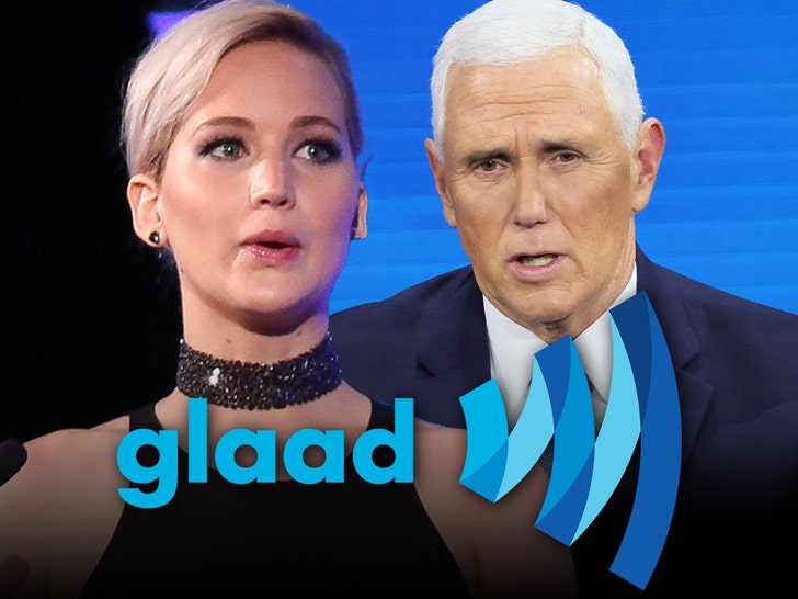 GLAAD Awards mike pence and jennifer lawrence