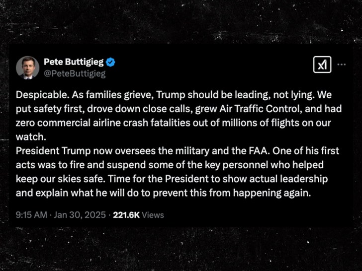 pete buttigieg x response to trump