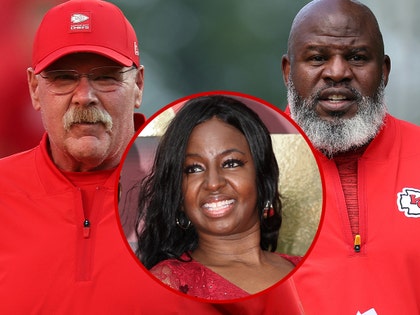 andy reid, mia bieniemy and eric bieniemy getty