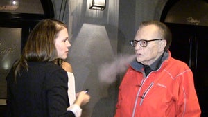 Larry King Takes a Hit of a Vape Pen, Coughs It Up