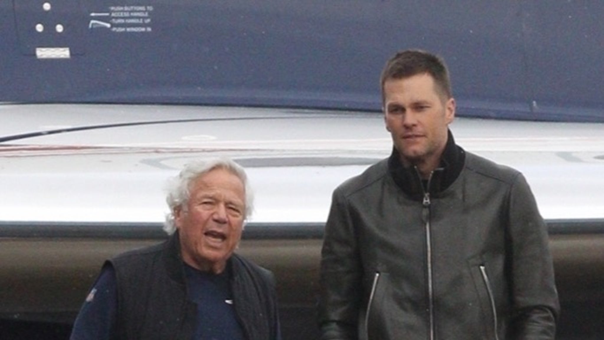 Tom Brady And Robert Kraft Hug It Out